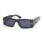 Black Square Smoke Sunglasses