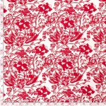 Visse Poplin Botanical Garden Red 19040-015
