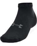 Unisex Ua Essential Low Cut Socks 3-PACK - Black / LG
