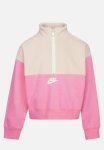 Nike Girls Half Zip Fleece Sweatshirt - Pink Gaze
