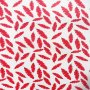 Bulgari (24) Red Feathers On White 150cm