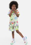 Eva Cremers X : Tiered Skirt - Light Green patterned