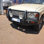 Toyota Land Cruiser 60 Series Bzt Post Black Front Bumper Replacement For
