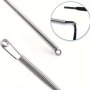 Multi-purpose Spring-powered Drawstring Threading Tool For Elastic Cords & Lace - Metal Waistband Eyehole And Ribbon Crafting Assistant