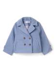 Vera Girls Peacoat - 10-12 Yrs Blue Frost