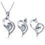 DESTINY 925 Sterling Silver Eternal Heart Set With Swarovski Crystals