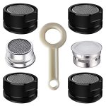 4PCS 2.2 Gpm Faucet Aerator 2 Pack Aeration Filter Replacement Parts With Brass Housing 15 16 Inch 24MM Male Thread Aerator Fauc
