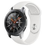 Monochrome Silicone Watch Band For Samsung Galaxy Watch Active 2 22MM White