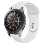 Monochrome Silicone Watch Band For Samsung Galaxy Watch Active 2 22MM White