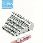 20PCS Premium Neodymium Round Magnets Set - Versatile Small Metal Refrigerator & Office Magnets For Whiteboards Billboards Home