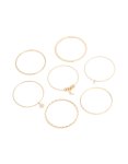 Rose Gold Diamante Moon & Star Bangles Pack