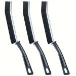 3PCS Multi-purpose Crevice Cleaning Brushes - Ideal For Bathroom Kitchen Tiles & Window Tracks Durable Plastic Handle Reusable D