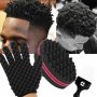 1PCS Professional Magic Hair Brush Sponge Gloves For Salon Hairdressing And Braiding - African Styling Fork Comb For Curls And Foam - Easy To