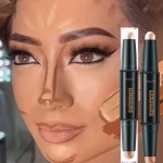 Contouring Stick With Double-headed Dual-purpose Concealer Highlighter For Three-dimensional Nose Bridge Shadow V Face High Nose