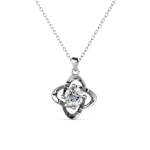 Cel Sta 925 Sterling Silver 1.00CT Moissanite Eternal Light Necklace