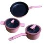 Non-stick Frying Pan/saucepan With Lid/milk Pan With Lid 5-PIECE Set
