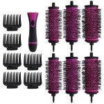 Detachable Radial Brush Set Handle 6 Brush Sizes & 6 Clips