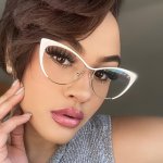 Chic Cat Eye Blue Light Blocking Glasses For Women - Vintage Punk Style With Luxe Golden Metal Frame Perfect For Parties & Fashi