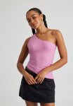 Ellie One Shoulder Top - Pink