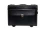 Gino De Vinci Genuine Leather Business Pilot Case On Wheels