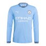 Man City Men's Home 24/25 Long Sleeve Soccer Jersey