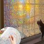 Self-adhesive Pvc Window Film - Waterproof Uv-resistant & Moisture-proof Static Cling For Bathroom Living Room & Home Decor