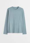 Slim Fit Jersey Top - Turquoise