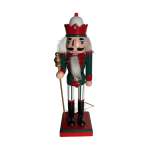 Nutcracker 25CM - White And Red Crown Hat