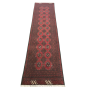 288 X 75CM Hand Made Blood Red Afghan Akche Runner Rug