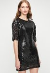 MINI Sequin T-Shirt Dress - Black
