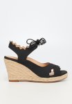 JOJO5 Espadrille Wedge Heel - Black