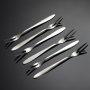 10PCS Stainless Steel Fruit & Cake Fork Set - Perfect For Home Restaurants And Cafes