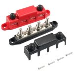 Jalzdieod 4 Way Busbar M10 High-current Terminal Stud Multi-function Rv Conversion Accessories Car Accessories Rv Supplies