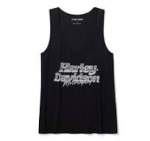 Women’s Bling Chromatic Notch Neck Tank – Harley Black