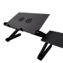 Adjustable Laptop Desk Stand Cooler Fan Portable Ergonomic Lapdesk Mousepad