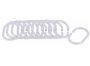 12-PACK Shower Curtain Rings Open C-shape Design