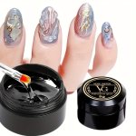 4 In 1 Multiple Function Strong Sticky Adhesive Glue Gel For Nail Rhinestones Nail Extension Gel 3D Nail Shaping Nail Reinforce 