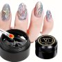 4 In 1 Multiple Function Strong Sticky Adhesive Glue Gel For Nail Rhinestones Nail Extension Gel 3D Nail Shaping Nail Reinforce Decoration Glue For Nail Art Design