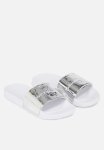 Calvin Klein Slide Metallic Monologo - Metallic Silver