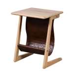 Gia Wooden Side Table With Magazine Storage