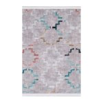 Modern Pastel Geometric Pattern Printed Rug – CPR2220