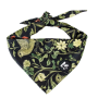 Vintage Bird & Floral Dog Bandana - Soft Adjustable Tie