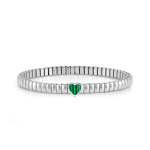 Extension Bracelet In Stainless Steel Coloured Heart