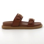 Leather Hadley Sandals - Cognac - 9