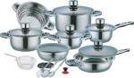 Smte Leopard 21 Piece Cookware Set- Steel With Keychain