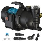 Fluentpower 1.5HP Portable Garden Booster Pump With Prefilter 1200GPH Lift 151FT Shallow Well Jet Pump Water Transfer Draining P