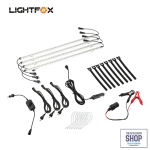 Lightfox 4 Piece 12V LED Strip Light Bar Waterproof White Lights Boat Or Camping