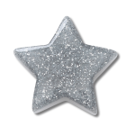 Glitter Filled Star Jibbitz - Multi Osfa