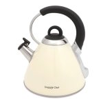 2.2L Whistling Kettle Red Beige Silver