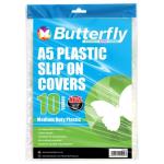 - A5 Plastic Slip On Covers - Medium Duty Plastic - 10 Covers